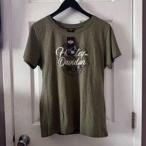 Harley-Davidson Scottsdale Tee – Olive Green, NWT, Size Medium T Shirt Women’s